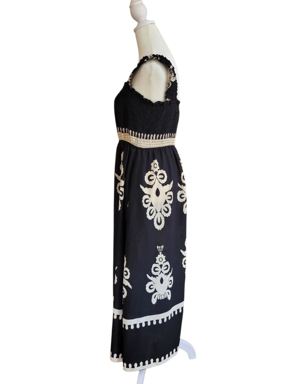 PRETTY GARDEN Women's Square Neck Sleeveless Maxi Dress - Picture 6 of 11